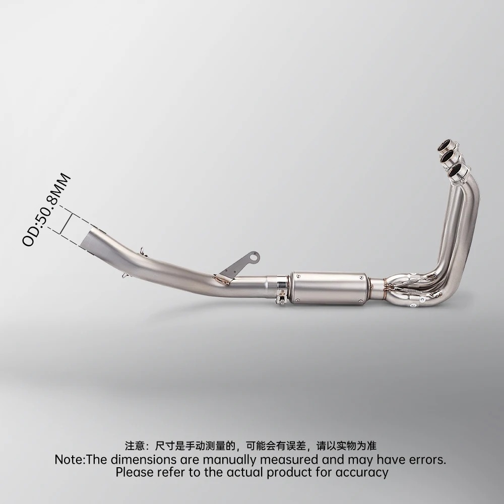 For CFMOTO 675SR 675R 675NK Modified Motorcycle Exhaust Muffler and Front Link Pipe New Condition for 675SRR Exhaust